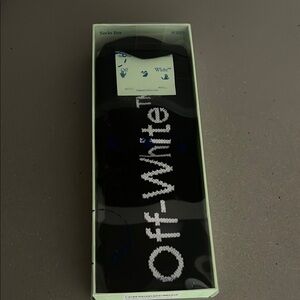 Off-White Black and White Socks Long